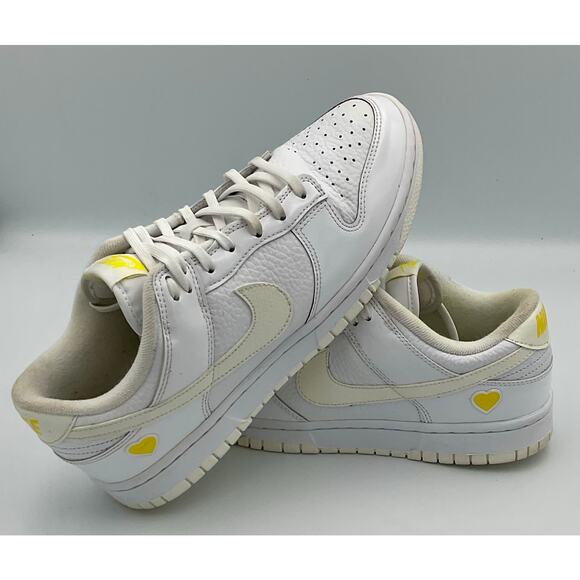 Nike Dunk Low "Valentine's Day" Yellow Heart FD0803-100 Women's Sz 9 #187 - Picture 3 of 8